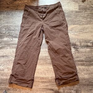 American Eagle Outfitters Brown Cropped Pants
